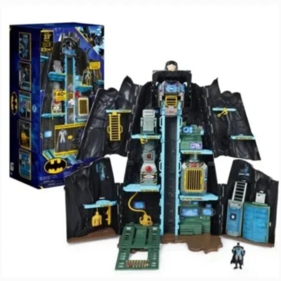 DC Comics Batman Bat-Tech Batcave Giant Transforming Playset SEALED 🆕⌚📦🏃💨🚚 - Picture 1 of 16
